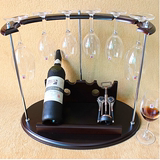 an高脚杯架红酒架欧式创意吧台摆件杯架定做实木葡萄酒架灯笼