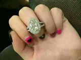 钻石矿工 客户定做18K金莫桑石戒指 梨形莫桑石 钻石戒指
