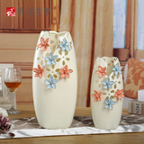 欧式现代简约陶瓷花瓶 客厅电视柜摆件家居摆设 插花工艺品装饰品