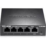 正品TP-LINK TL-SG1005P 5口千兆非网管PoE交换机全千兆1000M高速