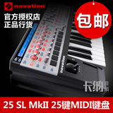 Novation 25 SL MKII  25键MIDI键盘 半配重打击垫控制器编曲演出