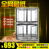 高档宠物不锈钢玻璃展示笼/寄养笼 幼犬展示笼 单层/双层/三层