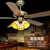 F10木叶吊扇灯/简约时尚现代带灯风扇灯电扇灯欧式仿古客厅餐厅