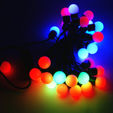 LED七彩变色圆球灯彩灯串灯饰品圣诞灯饰婚庆节庆晚会装扮灯批发