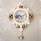 钟表欧式挂钟客厅时尚创意时钟 卧室个性艺术壁钟墙钟新房家用钟