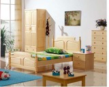 松木家具木质儿童床 青少年 芬兰松木床公主床环保实木床类