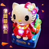 厂家直销2016新款特价儿童投币玩具摇摇车画屏摇摆机KT猫凯蒂猫