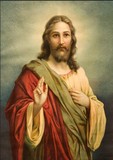 耶稣基督教像 耶稣个人画像宗教信仰墙贴装饰画 定做各种耶稣图画