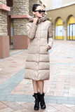 2015新冬装韩版修身加长款羽绒棉服女过膝加厚超长款棉服女大衣