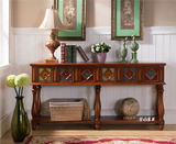 欧美中式家具实木玄关台供桌桌客厅进门装饰走廊桌餐边柜背几条案