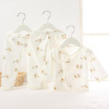 0-3月新生儿衣服夏季纯棉初生婴儿春秋套装内衣全棉 宝宝和尚服