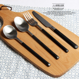 欧式西餐餐具套装 不锈钢刀叉勺磨砂手柄牛排刀叉勺