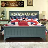 美式床实木床1.8米双人床1.5米美式乡村风格婚床现代复古卧室家具