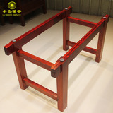 框型连体支架木架全实木大板桌架餐桌脚架书桌腿架办公桌配件底座