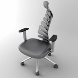 爱特屋 人体工程学电脑椅老板椅护腰办公椅鱼骨椅电竞椅