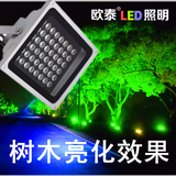 led投光灯 防水聚光单颗射灯户外防水广告招牌景观树木亮化照明灯