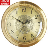 汉时钟表 挂钟客厅纯铜静音挂表 中式简约时钟金属创意石英钟HW88