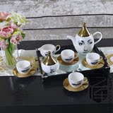 欧式茶具套装陶瓷4人整套高档简欧英式下午茶咖啡具套装杯具套具