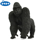 正版法国PAPO动物仿真模型仿真恐龙模型50034银背大猩猩儿童礼物