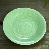 江南雪 碗盘 龙泉青瓷餐具盘子 家用中式陶瓷微波炉鱼盘 碗碟套装