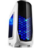 金河田超越1台式机电脑主机箱ATX白色侧透水冷游戏大机箱usb3.0