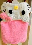 纯手工编织儿童毛衣动物造型马甲珊瑚绒线宝宝开衫外套背心成品