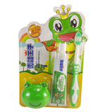 青蛙王子 儿童牙刷牙膏套装 宝宝牙刷软毛超细6-12岁儿童牙刷套装