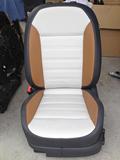 大众原厂全新 15款新朗逸 棕白色 打孔皮 手动 电动座椅全套 高配