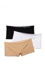 美国直邮Calvin Klein S1048P女内裤低腰平角舒适纯色三条装包邮