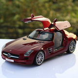 威利原厂 1:18 GTA 奔驰SLS AMG 仿真合金汽车模型精装泡沫盒收藏