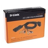 D-Link/友讯 DKVM-72U 2端口USB 接口线机一体式 HUB 音频切换器
