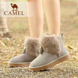 Camel/骆驼雪地靴磨砂短靴女鞋冬季新款女靴