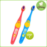韩国进口3-6岁儿童软毛牙刷婴幼儿乳牙牙刷宝宝训练口腔清洁3段