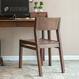 纯实木餐椅进口白橡木餐厅椅子书桌椅办公椅实木椅子简约现代家具