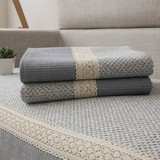 2016全棉布艺防滑田园棉线坐垫四季素色简约现代组合沙发巾沙发垫