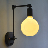 复古工业壁灯美式客厅卧室床头灯LED个性创意伸缩机械手臂壁灯