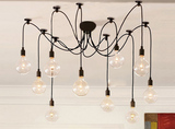 复古餐吊灯餐厅灯饰个性卧室客厅创意灯具diy家用LED大灯泡灯北欧