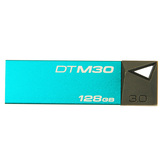 金士顿128gu盘DTM30 USB3.0高速精致炫薄优盘128GB U盘正品送挂绳