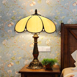 老上海玻璃创意仿古简约奢华灯具卧室床头柜灯罩书房灯欧式台灯