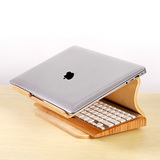 木质笔记本支架 实木散热器通用桌面支架 macbook电脑底座颈椎