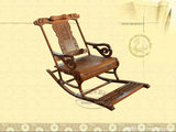 红木摇椅 非洲花梨木躺椅豪华摇椅梳子摇椅沙滩摇椅 全实木休闲椅