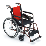 三贵Miki手动轮椅车MCV-49JL轻便折叠铝合金老年轮椅轮胎免充气DF