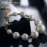 T400仿珍珠手链女 日韩版时尚 甜美仿珍珠首饰品 蕾哈娜