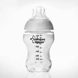 汤美天地母乳自然玻璃奶瓶 新生儿婴儿防胀气奶嘴421103原装进口