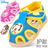 宝宝鞋子软底小孩沙滩鞋1-3 迪士尼夏新男童女童鞋幼儿童学步凉鞋