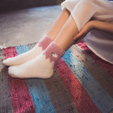 秋冬季毛巾拉毛袜加绒加厚保暖女士袜子珊瑚袜地板棉袜睡眠月子袜