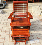 红木家具 大果紫檀 缅甸花梨木活动摇椅 躺椅 懒人椅老人椅子特卖