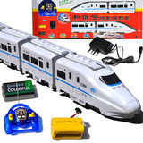 男孩儿童电动玩具遥控火车和谐号包邮充电无轨火车超大动车组列车