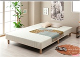 榻榻米布艺软床带脚床垫床弹簧床垫单人床双人床1米1.2米1.5米