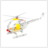 多区域包邮DIY金属拼装静态模型 飞机拼装益智玩具 双座直升机